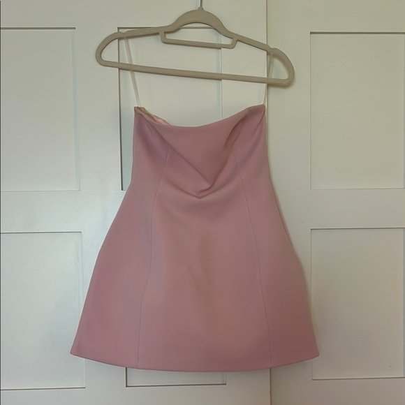 Meshki Pink Strapless Sundress for Weddings - Picture 4 of 5